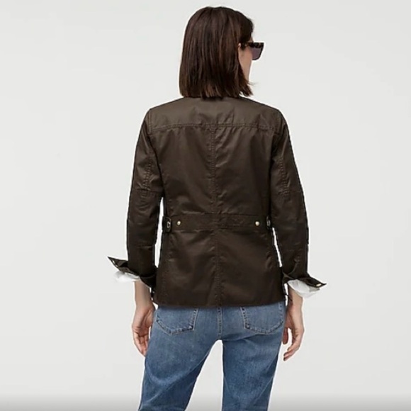 J Crew Utility Jacket with Adjustable Waist and Stand-Up Collar - Picture 2 of 4